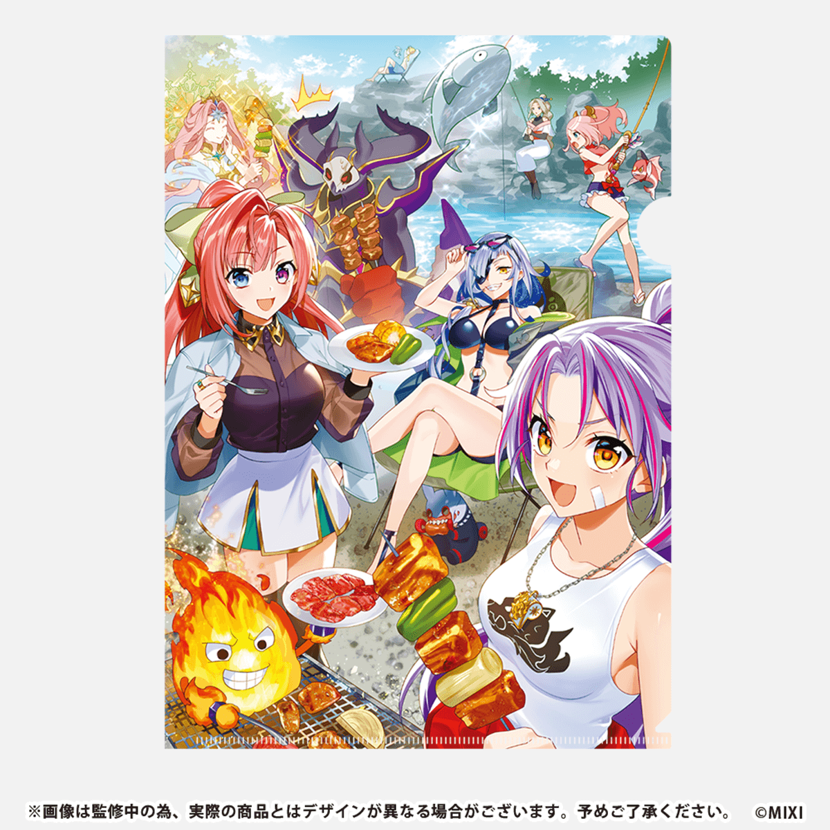 モンスターストライク クリアファイル 10周年描き下ろし BBQ