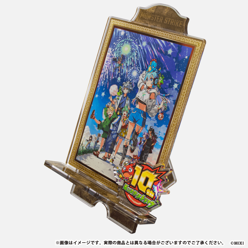 モンスターストライク アクリルアートイーゼル 10周年描き下ろし 花火