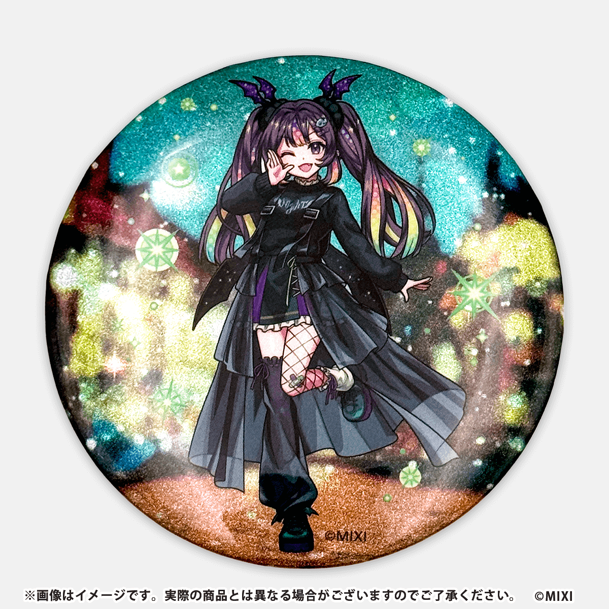 モンスターストライク グリッター缶バッジ ナイトメア winter ver モンスターストライク グリッター缶バッジ ナイトメア winter ver