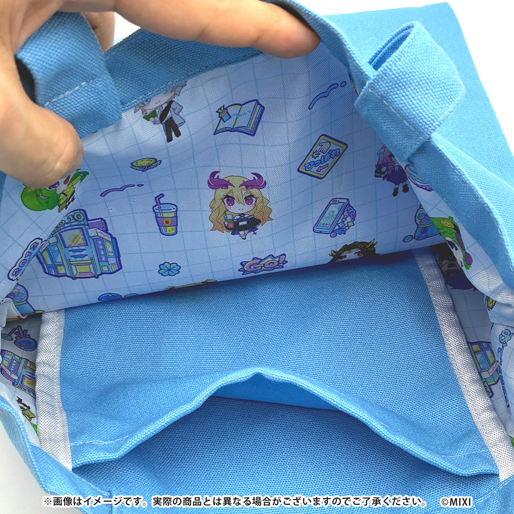 モンスト ミニともコレクション 缶バッジ付きトートバッグ ブルー
