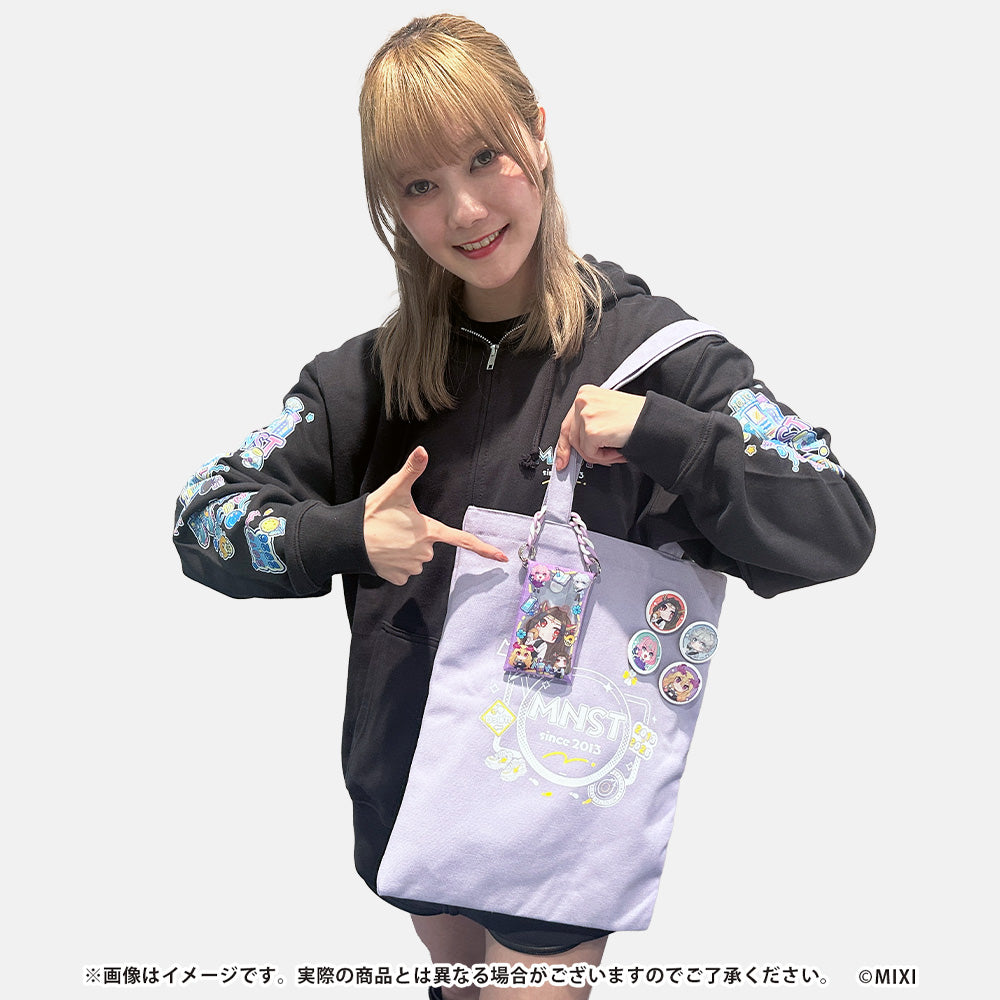 モンスト ミニともコレクション 缶バッジ付きトートバッグ パープル