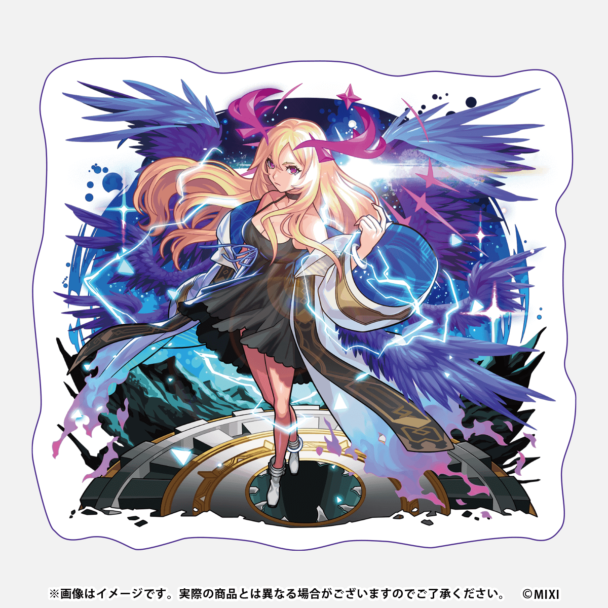 モンスターストライク 超BIGダイカットバスタオル 新生・堕天の王 ルシファー MV