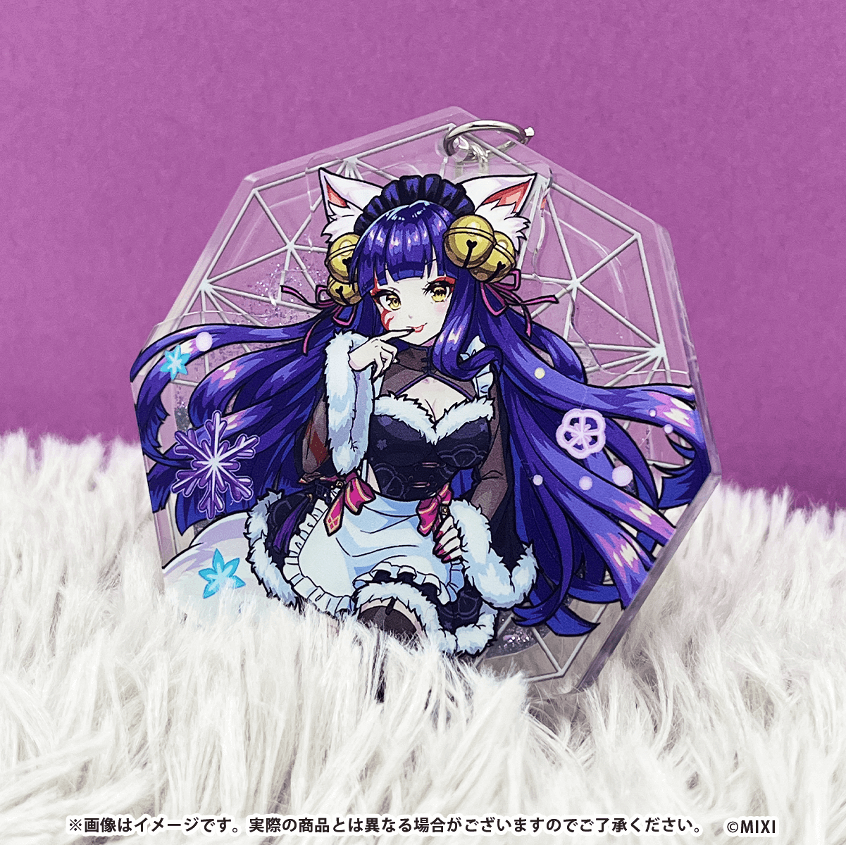 モンスターストライク グリッターオイルキーホルダー 妲己 winter ver.