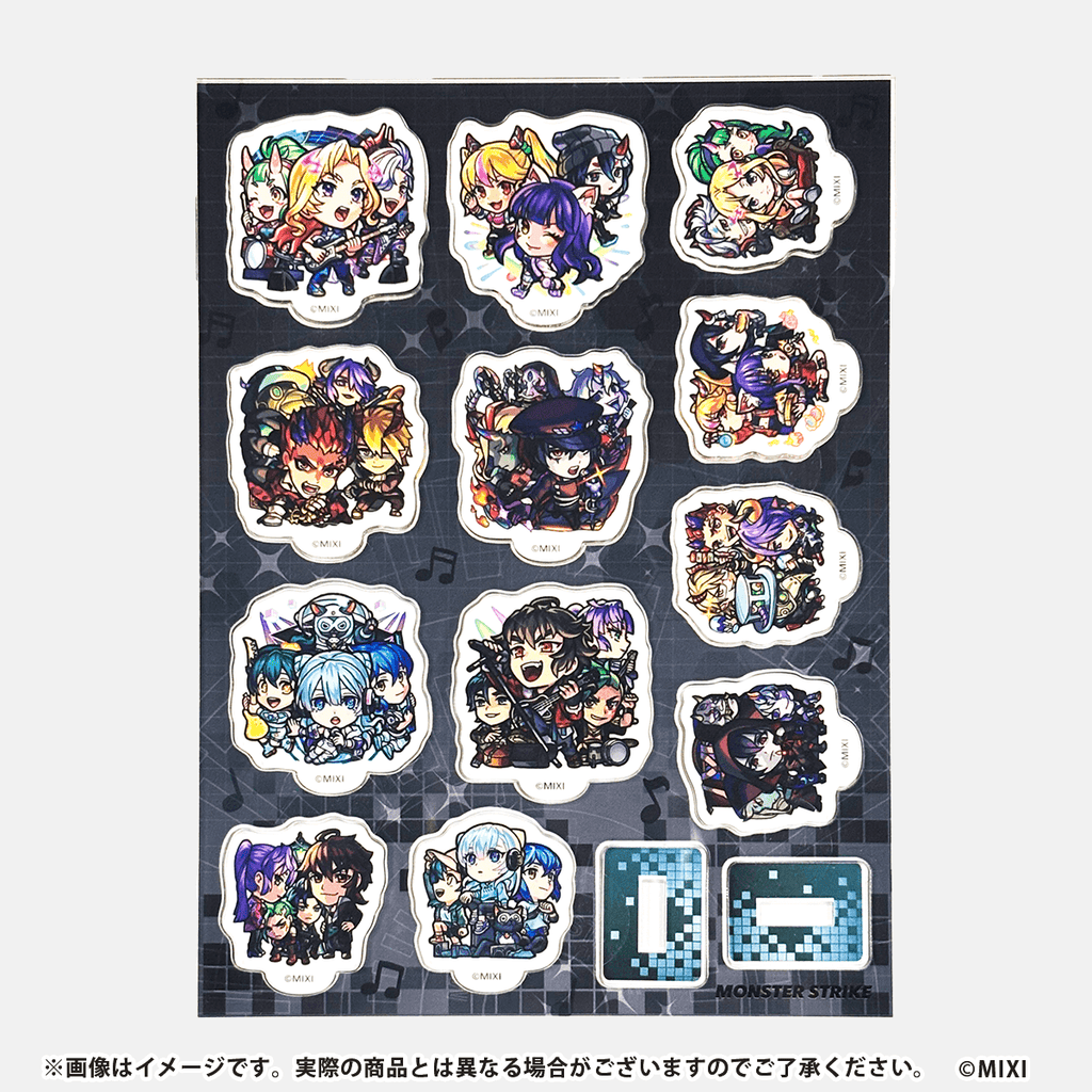 【非売品】モンスターストライク アクリルディスプレイボード＆ラバーマスコット全種 非売品】モンスターストライク アクリルディスプレイボード＆ラバー