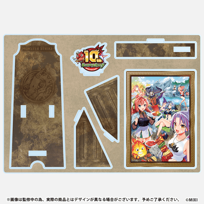 モンスターストライク アクリルアートイーゼル 10周年描き下ろし BBQ