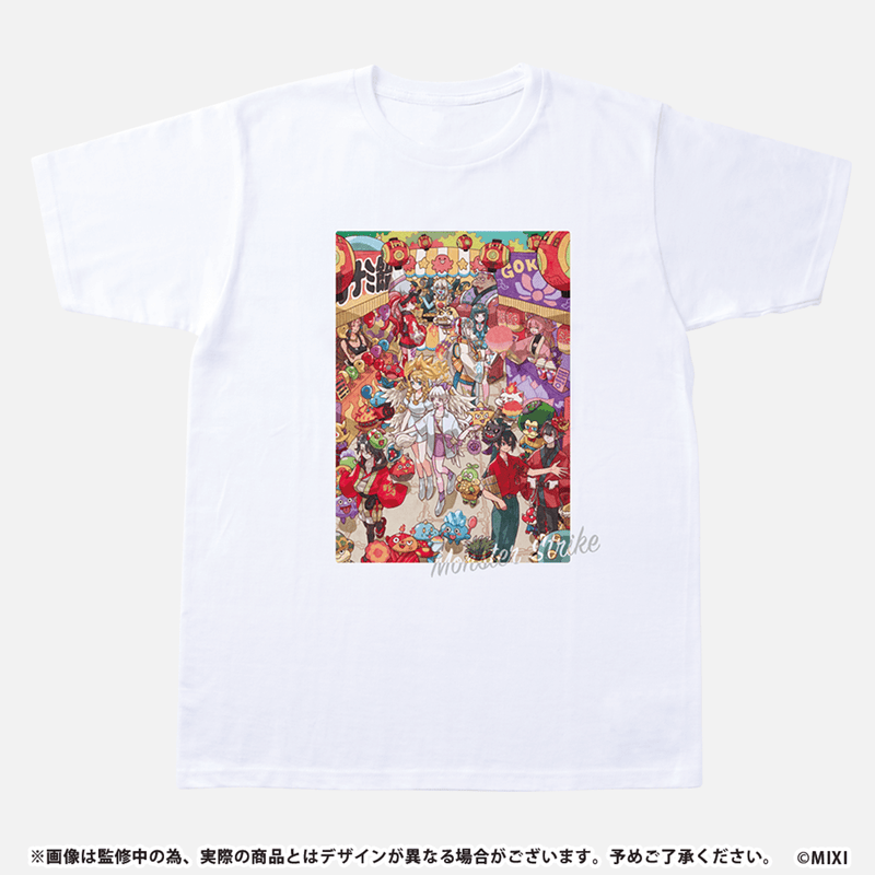 モンスターストライク Tシャツ  10周年描き下ろし 夏祭り