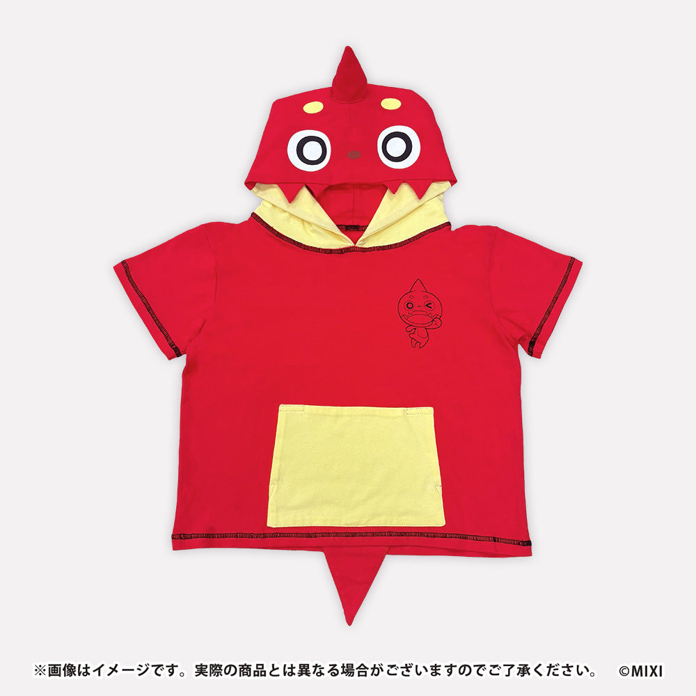 モンスターストライク 半袖キッズパーカー オラゴン