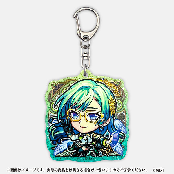 【希少品】遊戯王 モンスターストライク モンスト コラボ アクリル キーホルダー モンスターストライク メタリックアクリルキーホルダー 目醒めし
