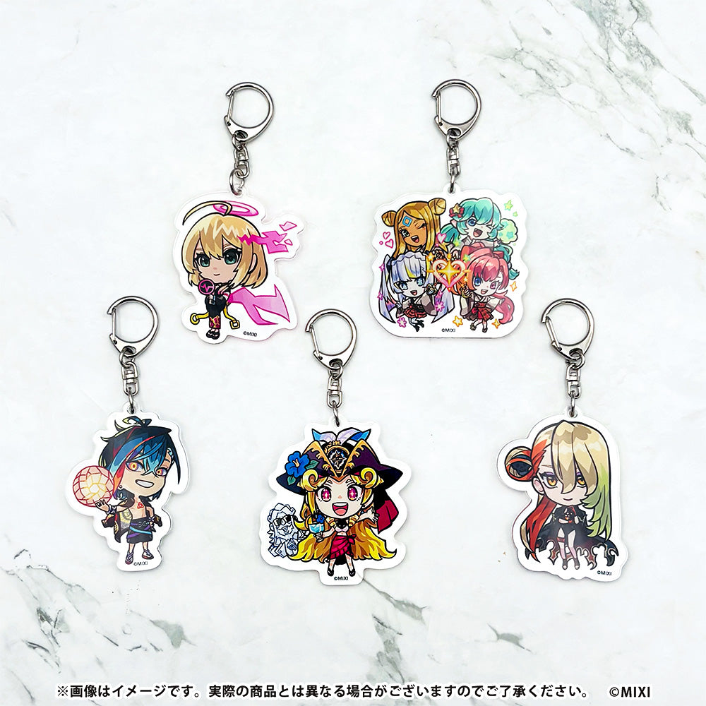 最終　ガールズメイドプディングコラボ　アクリルキーホルダー　チャーム　3点セット 最終 ガールズメイドプディングコラボ アクリルキーホルダー