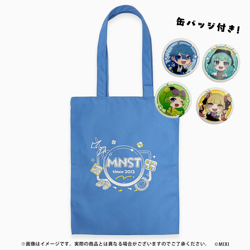 モンスト ミニともコレクション 缶バッジ付きトートバッグ ブルー