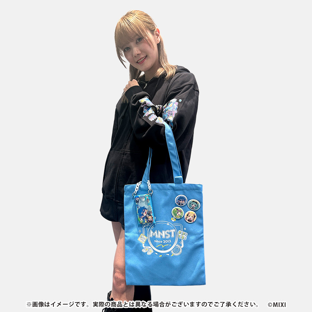 モンスト ミニともコレクション 缶バッジ付きトートバッグ ブルー