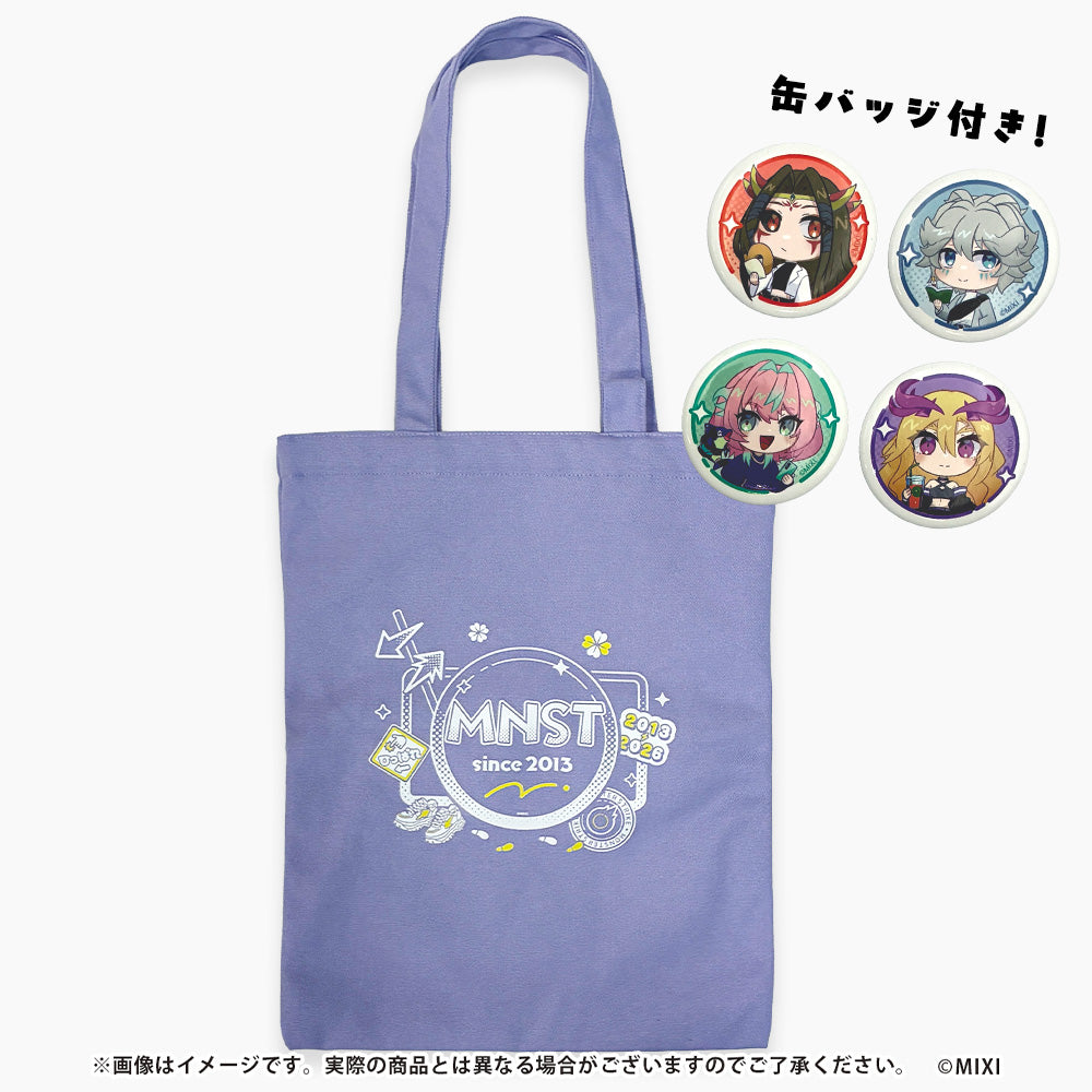 モンスト ミニともコレクション 缶バッジ付きトートバッグ パープル