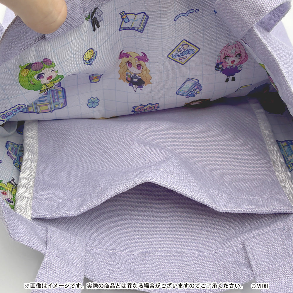モンスト ミニともコレクション 缶バッジ付きトートバッグ パープル
