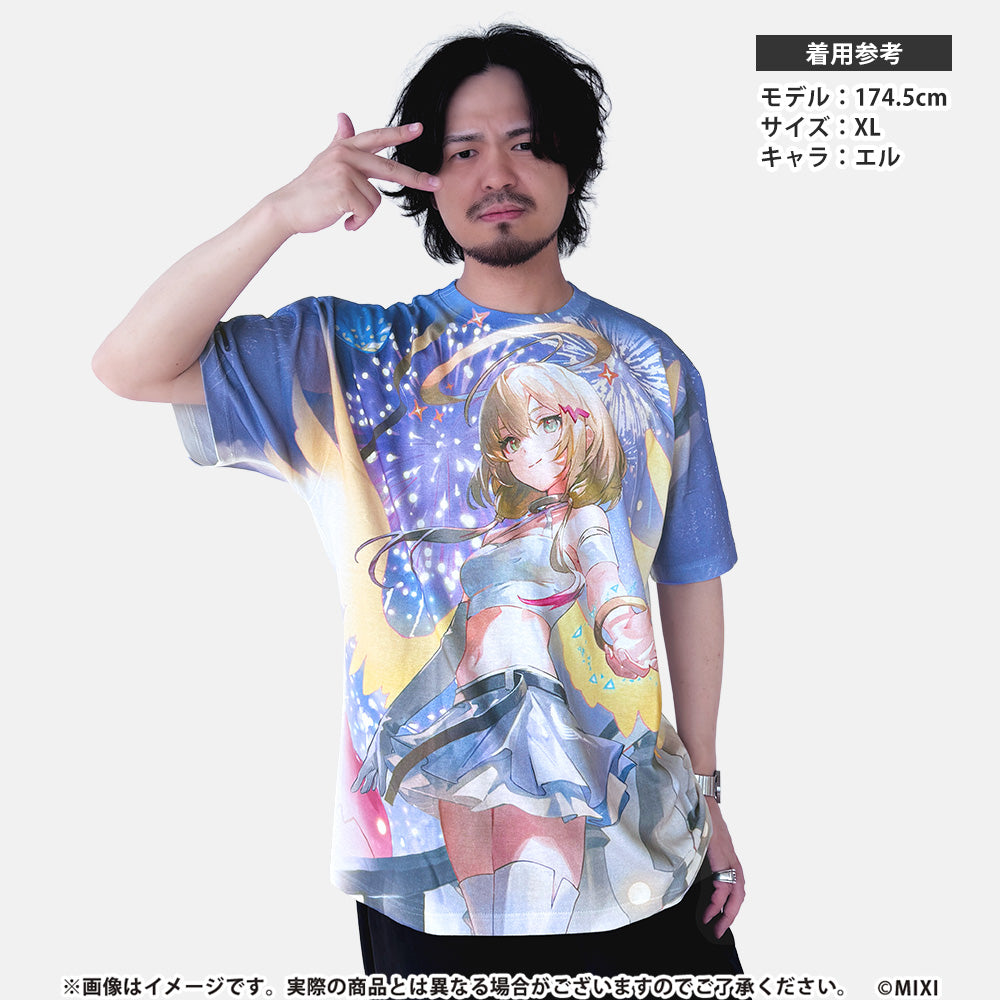モンストア ANNIVERSARY フルグラフィックTシャツ エル