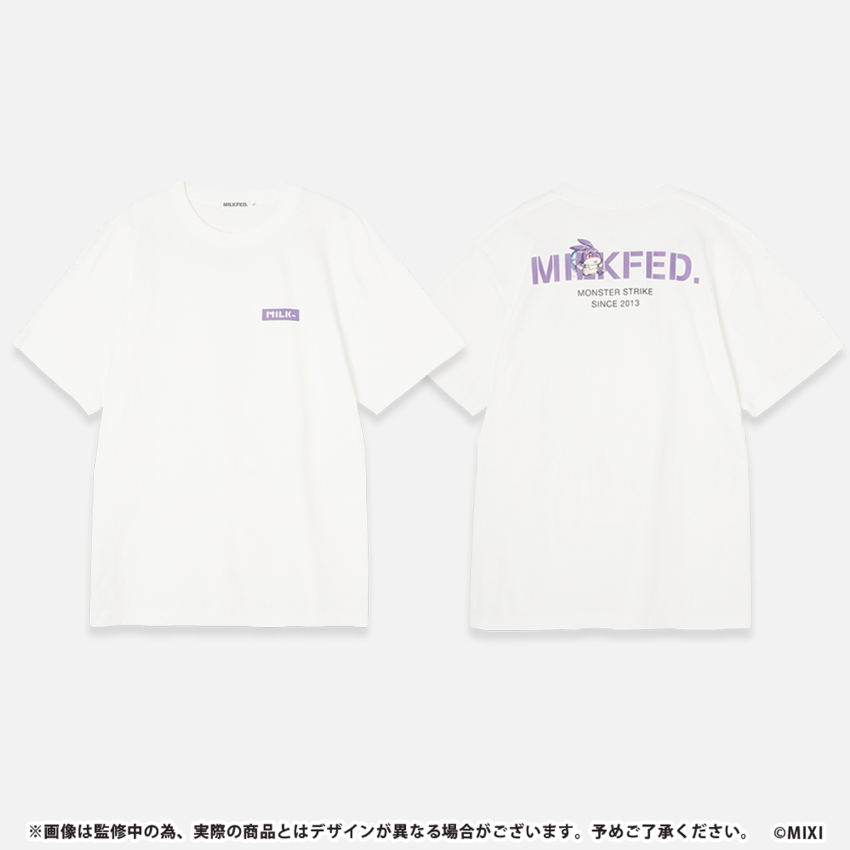 MILKFED. × MONSTER STRIKE Tシャツ けいウサ