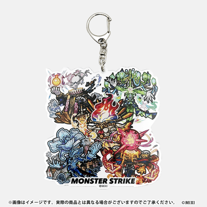 モンスターストライク 集合アクリルキーホルダー 〜超爆轟黎〜 コンプリートセット