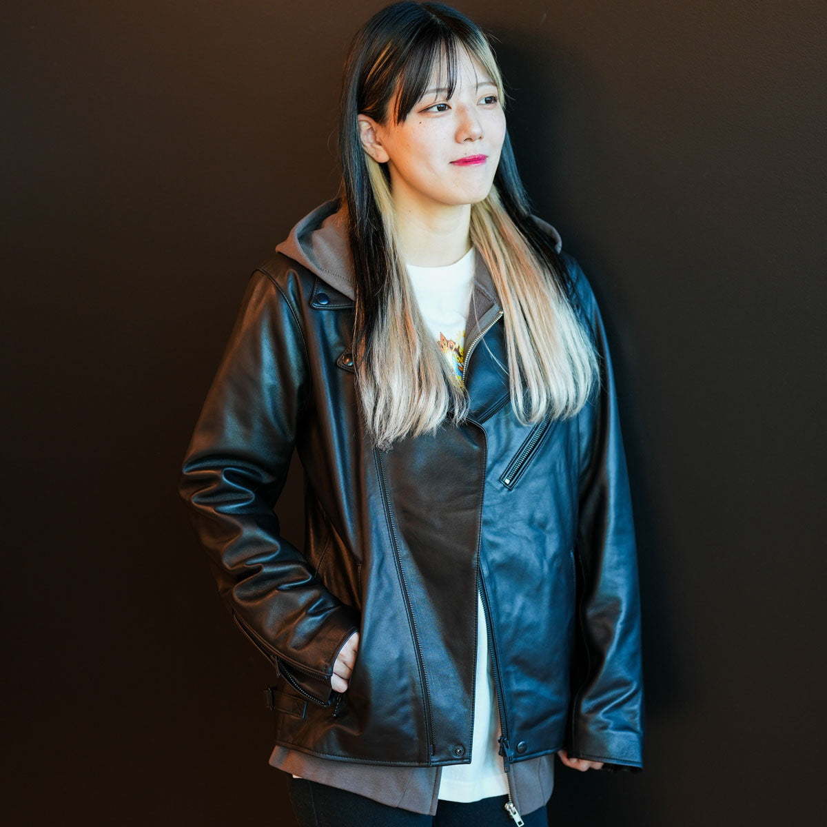 モンソニ！レザーライダースジャケット ルシファーモデル