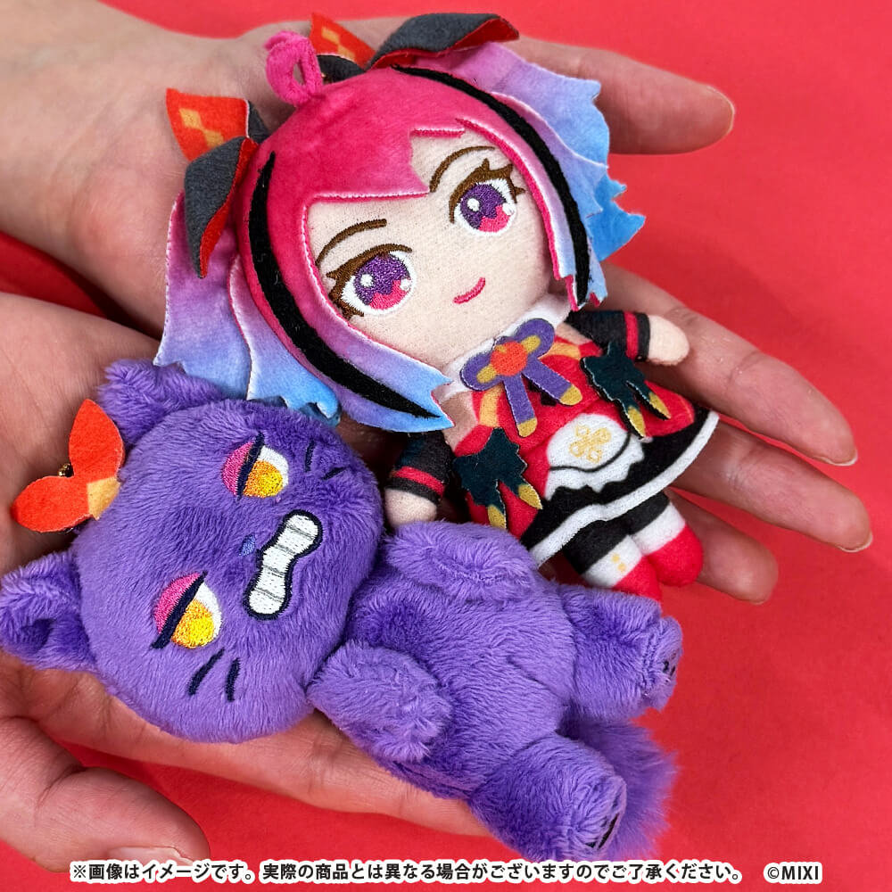 モンスターストライク ペアぬいぐるみキーホルダー  ラプラス＆シュレディンガー