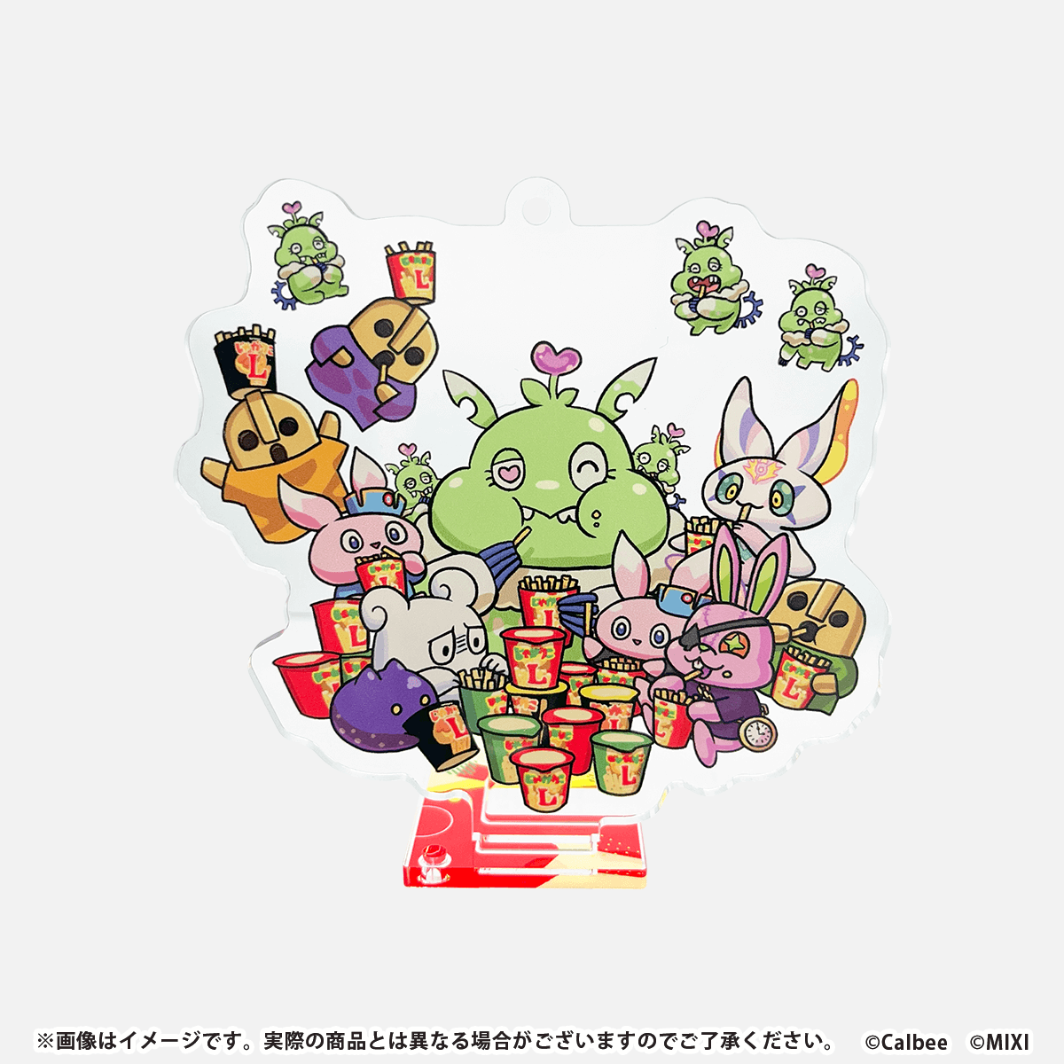 じゃがりこ × モンスターストライク スマホスタンドキーホルダー