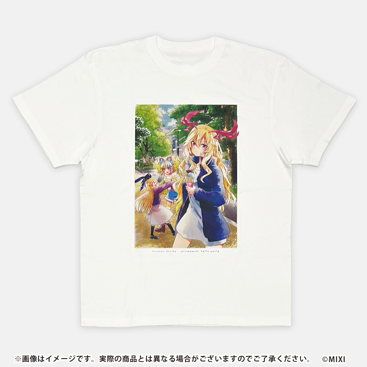 モンスターストライク 下町ハローワールド Tシャツ B