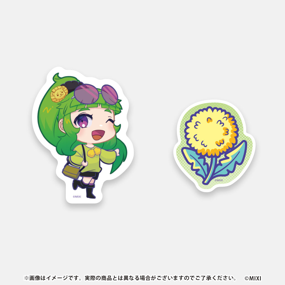 モンスト ミニともコレクション ステッカー2枚セット 蒲公英