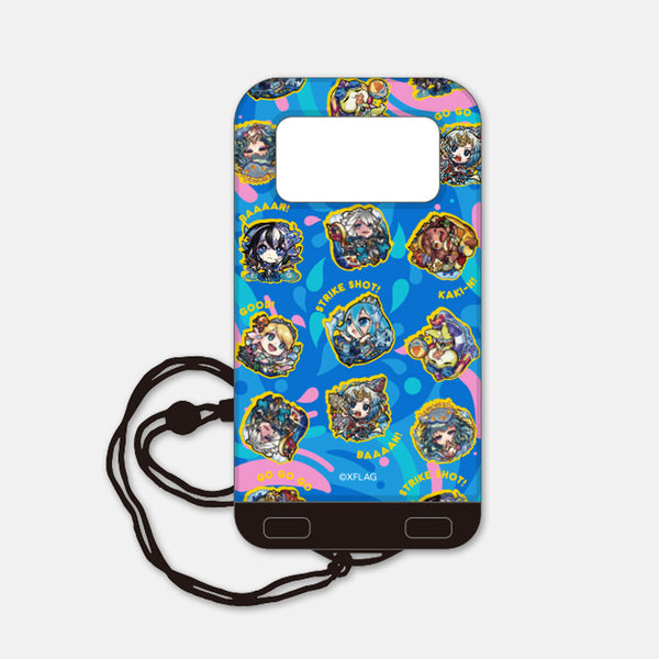 スマートフォン防水ケース ボール絵 総柄