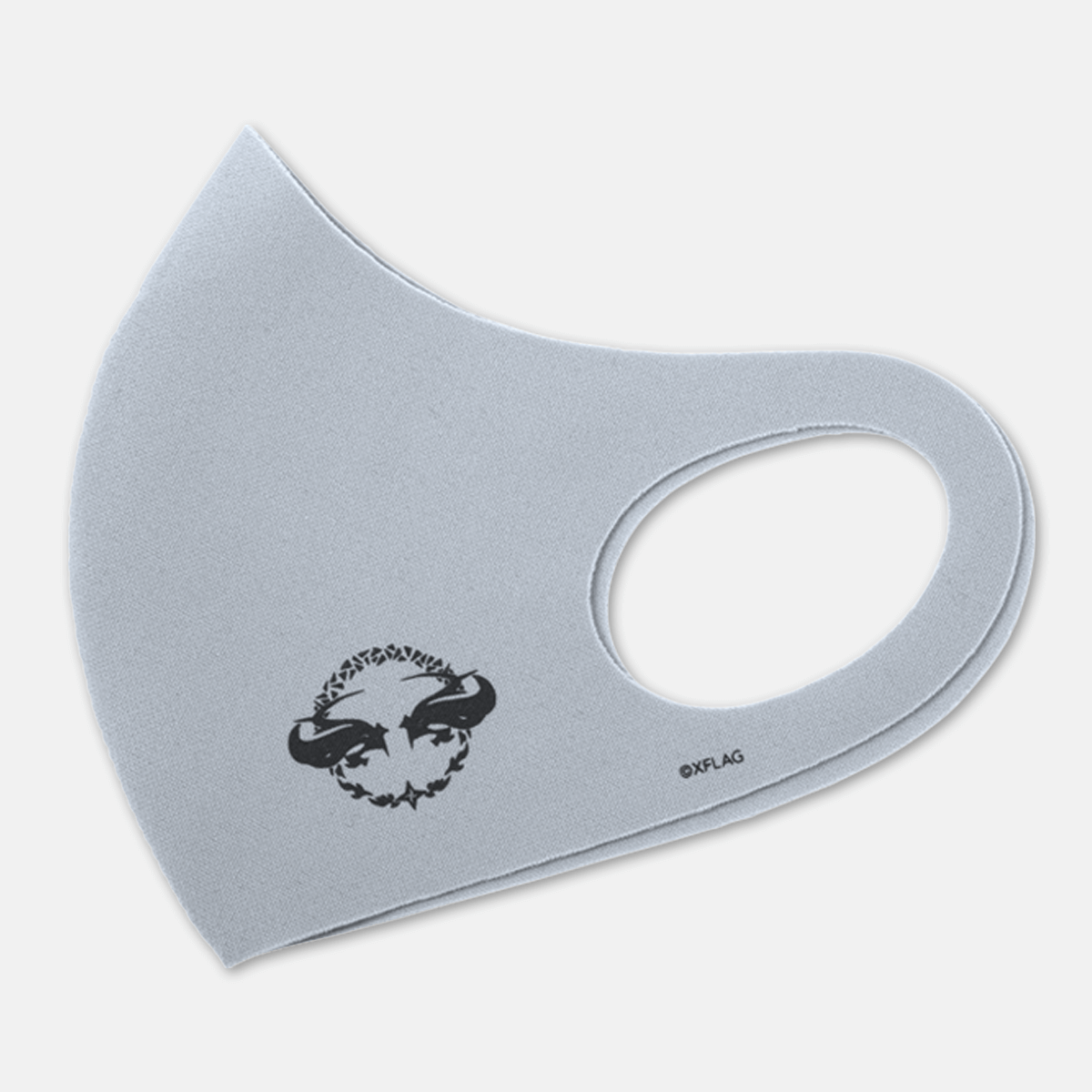 洗える抗菌マスク ルシファー モチーフ グレー