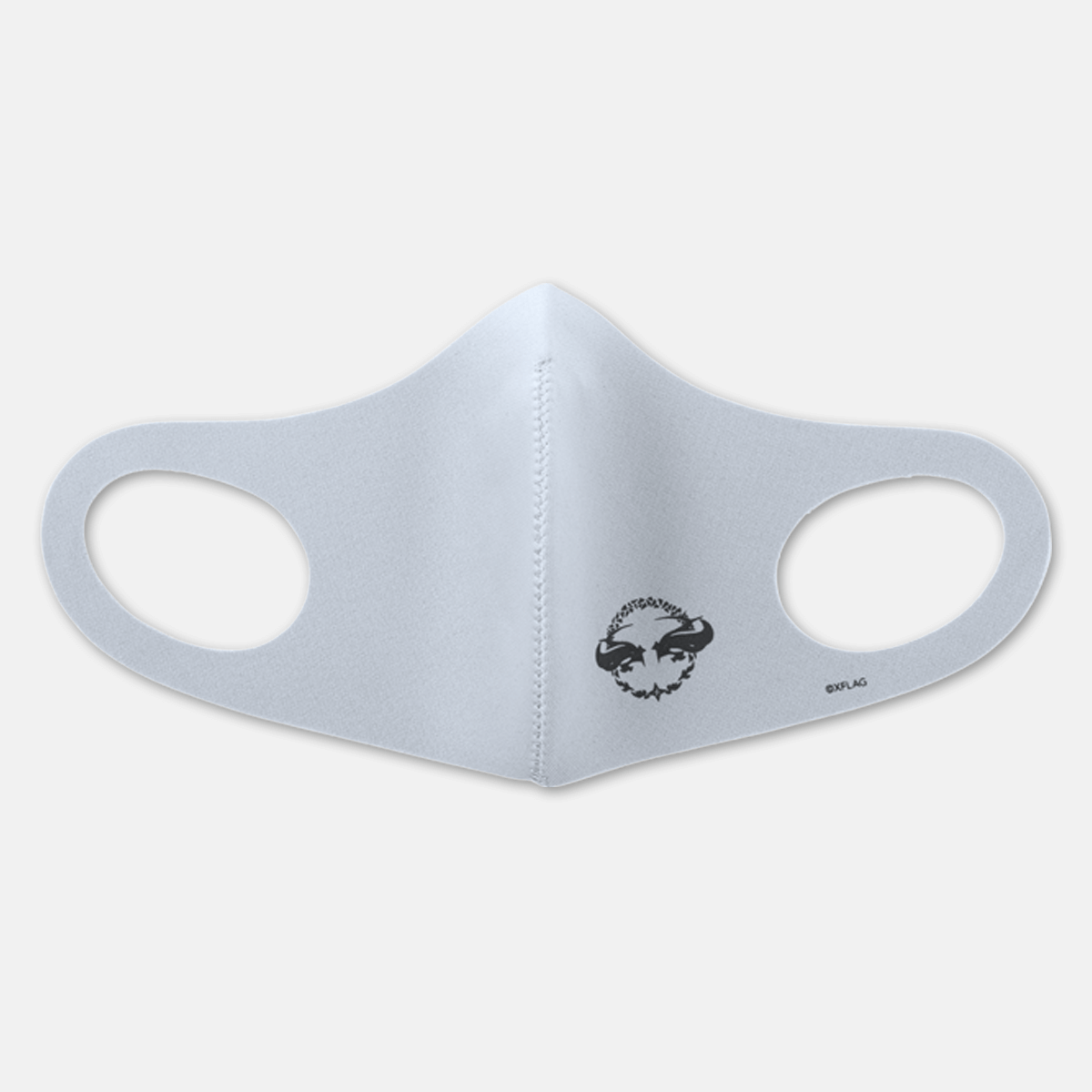 洗える抗菌マスク ルシファー モチーフ グレー