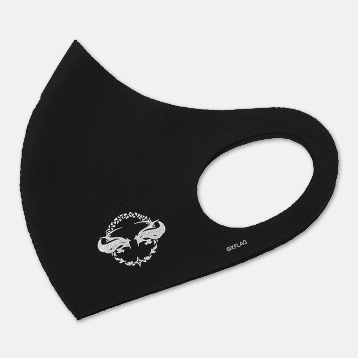 洗える抗菌マスク ルシファー モチーフ ブラック