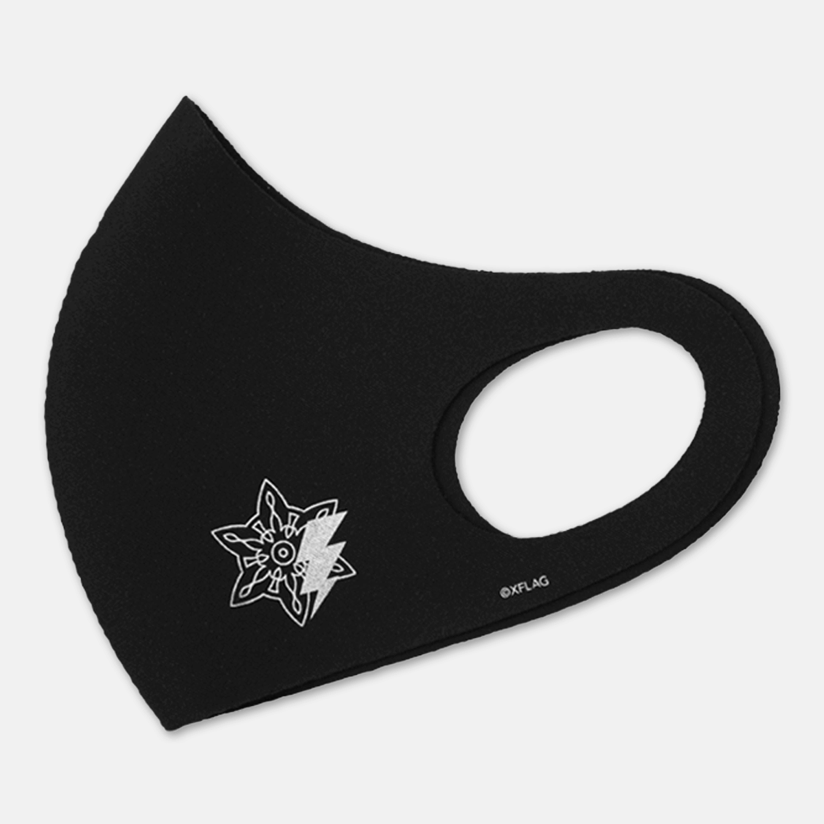 洗える抗菌マスク ガブリエル モチーフ ブラック